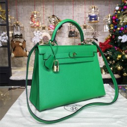 Replica Hermes Green Kelly 28 Gold Hardware Bag