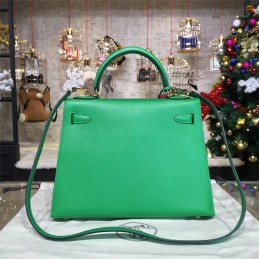 Replica Hermes Green Kelly 28 Gold Hardware Bag