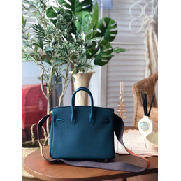 Replica Hermes Blue Birkin 25 Gold Hardware Bag
