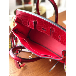 Replica Hermes Fuchsia Birkin 25 Gold Hardware Bag