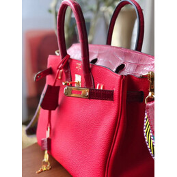 Replica Hermes Fuchsia Birkin 25 Gold Hardware Bag