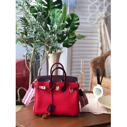 Replica Hermes Red Birkin 25 Gold Hardware Bag