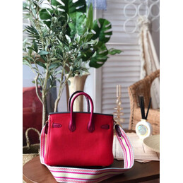 Replica Hermes Red Birkin 25 Gold Hardware Bag