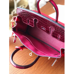 Replica Hermes Red Birkin 25 Gold Hardware Bag