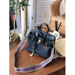 Replica Hermes Black Birkin 25 Gold Hardware Bag