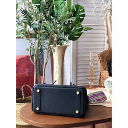 Replica Hermes Black Birkin 25 Gold Hardware Bag