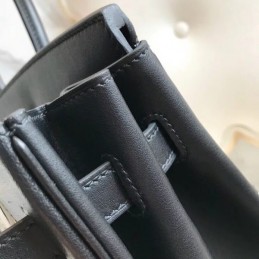 Replica Hermes Black White Print Birkin 25 Bag
