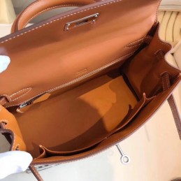 Replica Hermes White Black Print Kelly 28 Bag