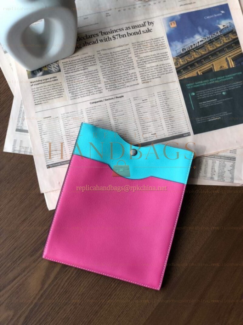 Replica Hermes Pink Teal Omenitou Bag
