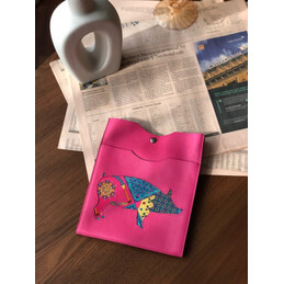 Replica Hermes Pink Horse Print Omenitou Bag