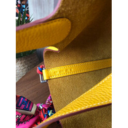 Replica Hermes Yellow Picotin Lock 22 Twilly Bag