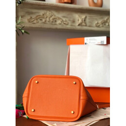 Replica Hermes Orange Green Twilly Picotin Lock 22 Bag