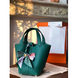 Replica Hermes Green Twilly Picotin Lock 22 Bag