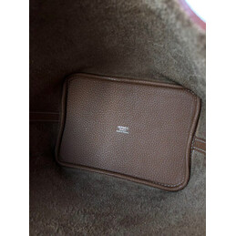 Replica Hermes Brown Pink Twilly Picotin Lock 22 Bag