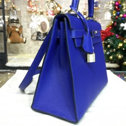 Replica Hermes Cobalt Blue Kelly 28 Gold Hardware Bag