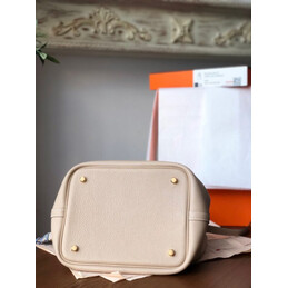 Replica Hermes Beige Blue Twilly Picotin Lock 22 Bag