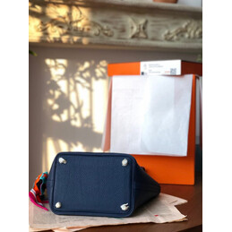 Replica Hermes Navy Blue Twilly Picotin Lock 22 Bag