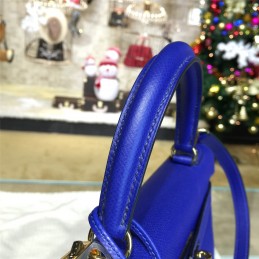 Replica Hermes Cobalt Blue Kelly 28 Gold Hardware Bag