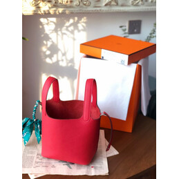 Replica Hermes Red Teal Twilly Picotin Lock 22 Bag