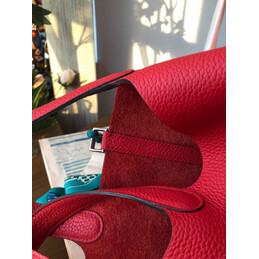 Replica Hermes Red Teal Twilly Picotin Lock 22 Bag