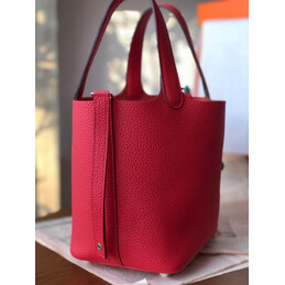 Replica Hermes Red Teal Twilly Picotin Lock 22 Bag