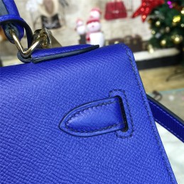 Replica Hermes Cobalt Blue Kelly 28 Gold Hardware Bag