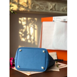 Replica Hermes Blue Pink Twilly Picotin Lock 22 Bag