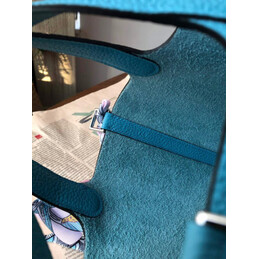 Replica Hermes Teal Purple Twilly Picotin Lock 22 Bag
