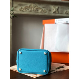 Replica Hermes Teal Purple Twilly Picotin Lock 22 Bag
