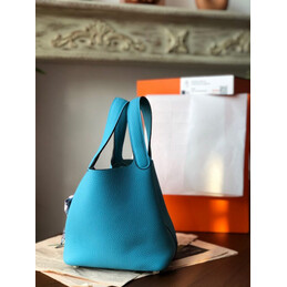 Replica Hermes Teal Purple Twilly Picotin Lock 22 Bag
