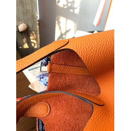 Replica Hermes Orange Blue Twilly Picotin Lock 22 Bag