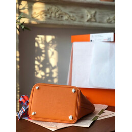 Replica Hermes Orange Blue Twilly Picotin Lock 22 Bag