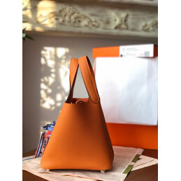 Replica Hermes Orange Blue Twilly Picotin Lock 22 Bag