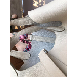 Replica Hermes Light Gray Pink Twilly Picotin Lock 22 Bag