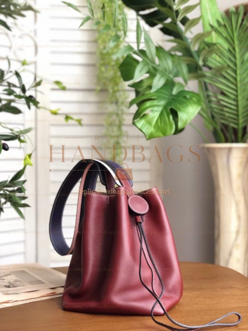 Replica Hermes Burgundy Licol 17 Bag
