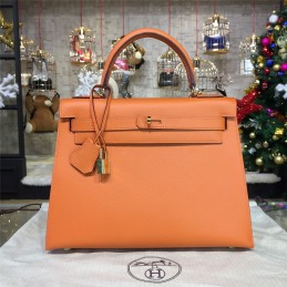 Replica Hermes Orange Kelly 28 Bag
