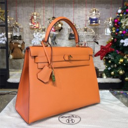 Replica Hermes Orange Kelly 28 Bag
