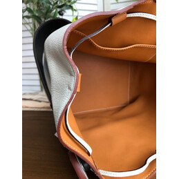 Replica Hermes White Licol 17 Multicolor Handle Bag