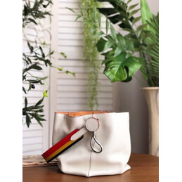 Replica Hermes White Licol 17 Multicolor Handle Bag