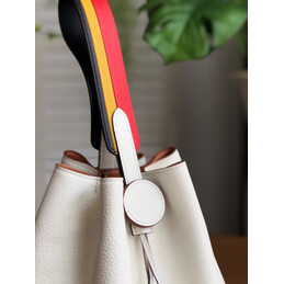 Replica Hermes White Licol 17 Multicolor Handle Bag