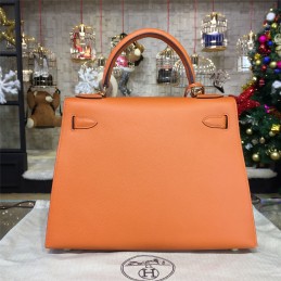 Replica Hermes Orange Kelly 28 Bag