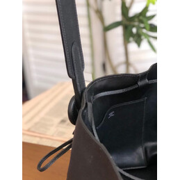 Replica Hermes Black Licol 17 Red Yellow Handle Bag