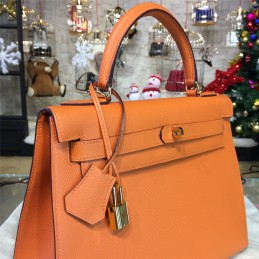 Replica Hermes Orange Kelly 28 Bag