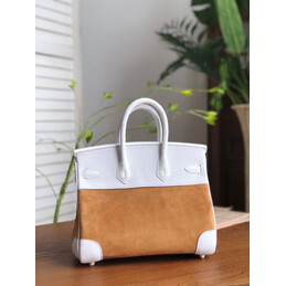 Replica Hermes Tan White Birkin 25 Gold Hardware Bag