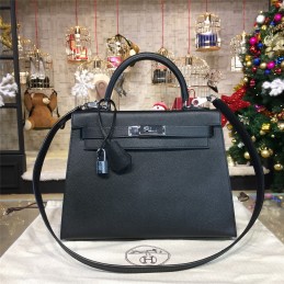 Replica Hermes Black Kelly 28 Bag