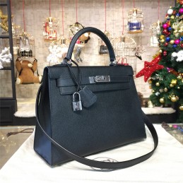 Replica Hermes Black Kelly 28 Bag