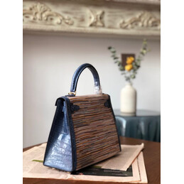Replica Hermes Beige Multicolor Print Kelly 28 Gold Hardware Bag