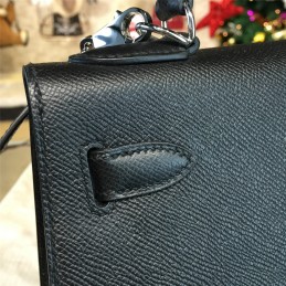 Replica Hermes Black Kelly 28 Bag