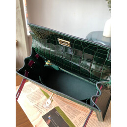 Replica Hermes Beige Green Pink Print Kelly 25 Gold Hardware Bag