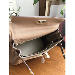 Replica Hermes Brown Kelly 32 Gold Hardware Bag
